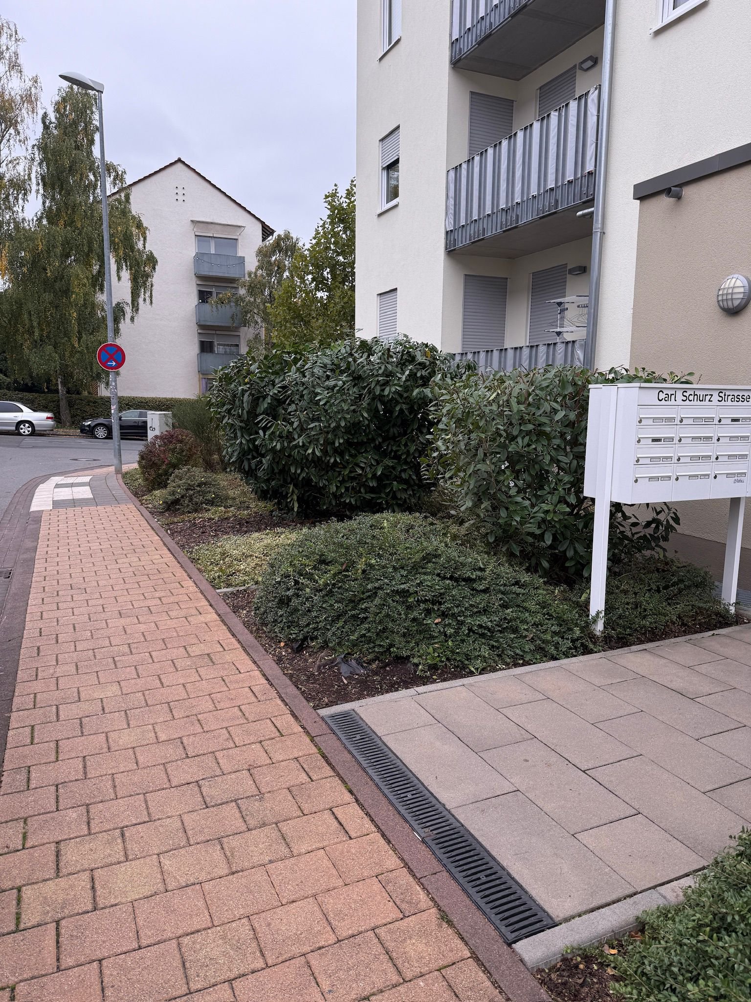 Heckenpflege an Gehwegen